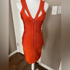 Bebe Women's Orange Dress